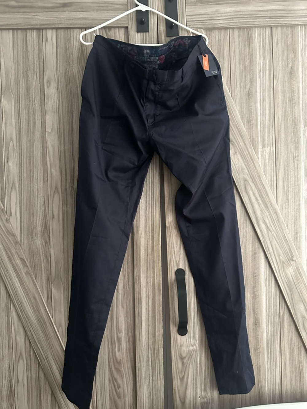 Incotex Men's Dark Navy Dress Pants